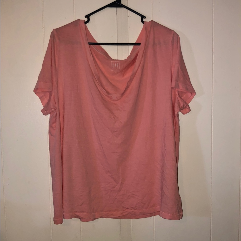 GAP Coral Cowl Neck Tee